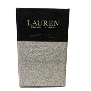 LAUREN RALPH LAUREN SPENCER Standard 100% Cotton Pillowcases Sage Leaf Set of 2